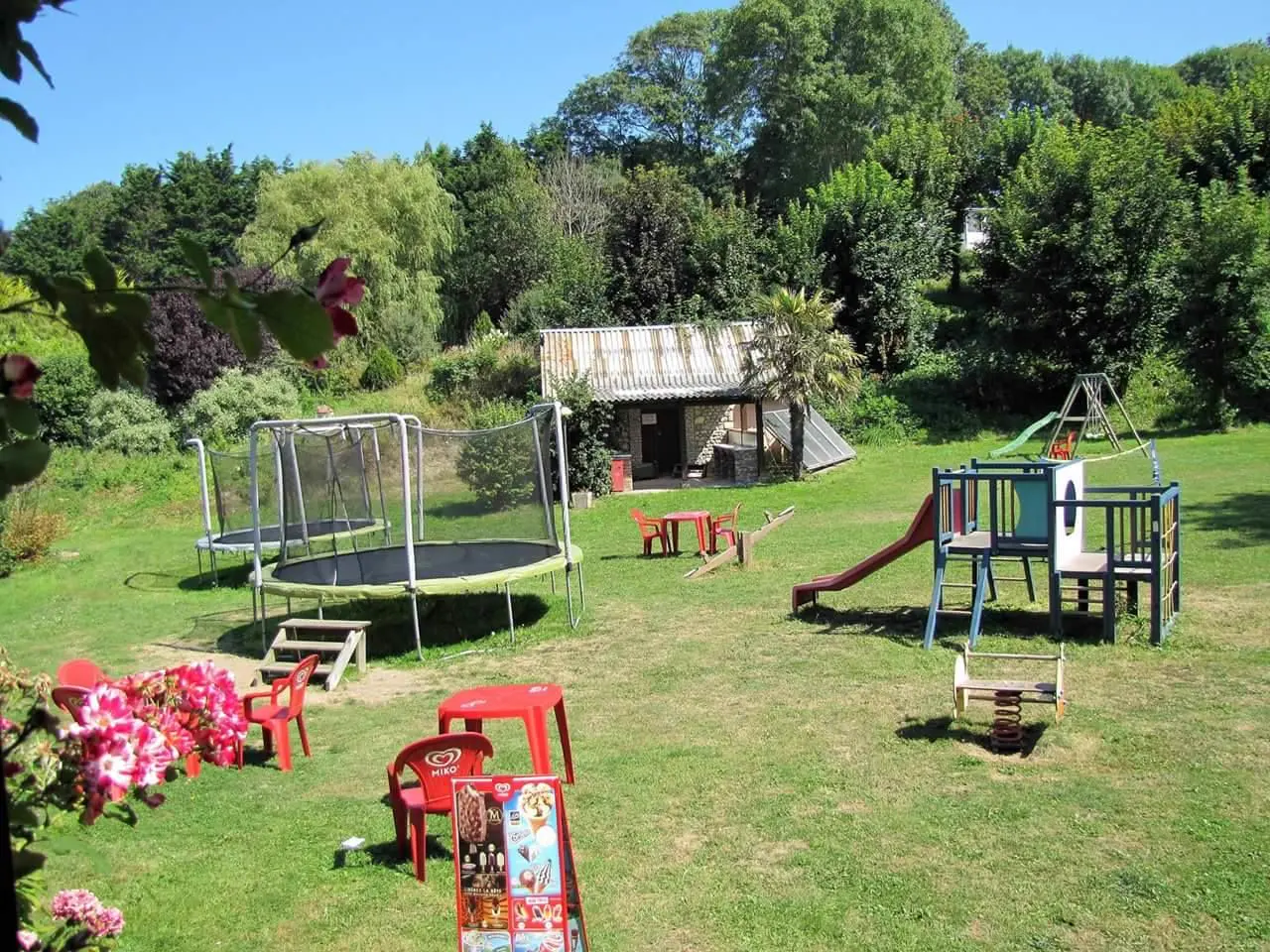 L'aire de jeux du camping